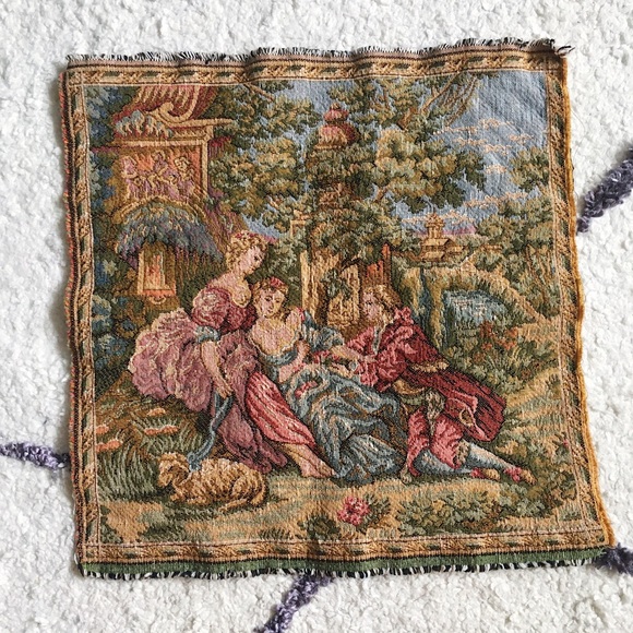 Made in France - Vintage Embroidered Tapestry Art